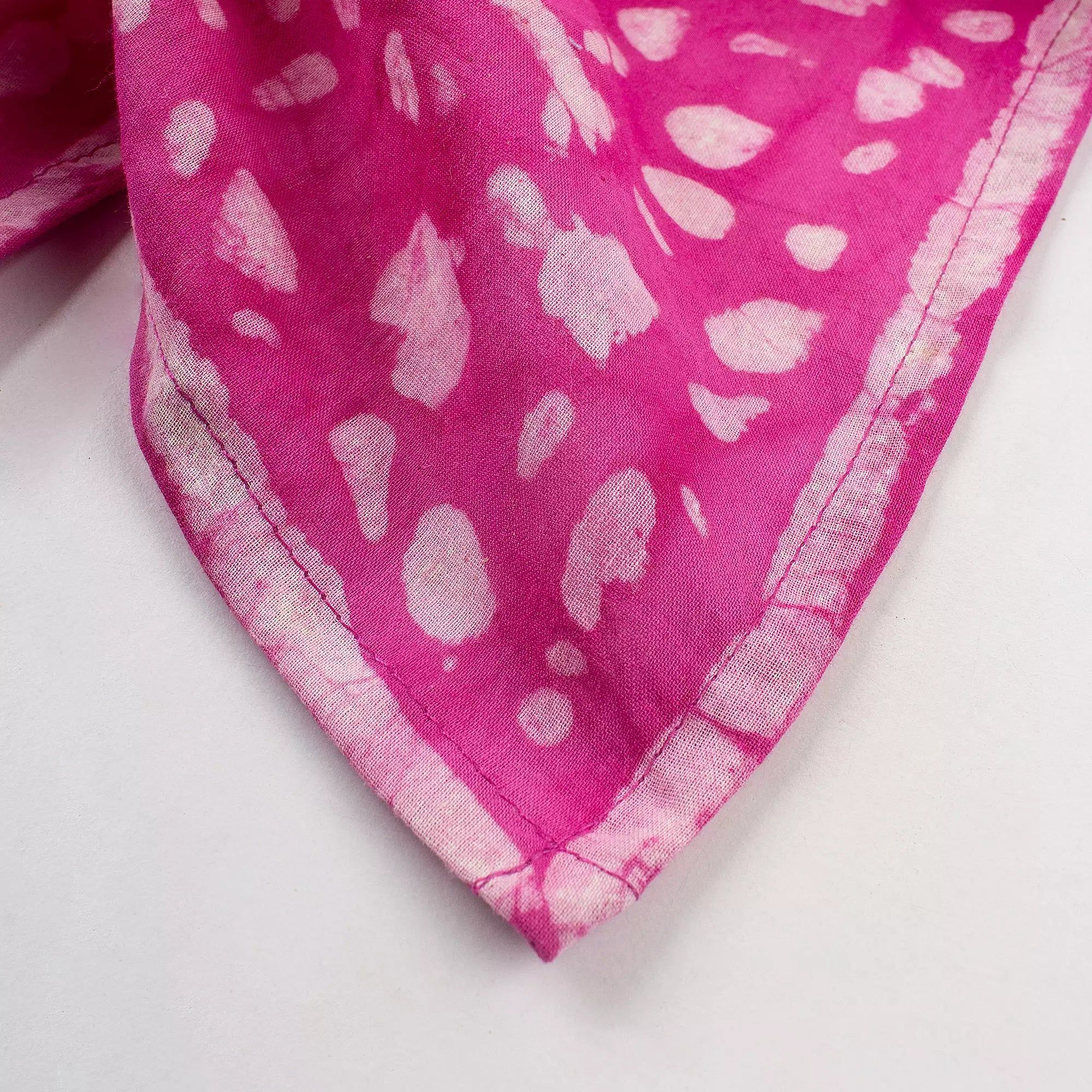 Pink Hand Block Printed Bandana Face Coverup 621